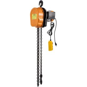 VEVOR Electric Chain Hoist, 1100lbs Winch with 10FT Wired Remote Control, 110V Overhead Crane Garage Ceiling Pulley