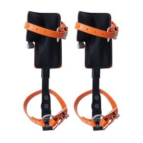 VEVOR Tree Climbing Spikes Climbing Spurs Alloy Steel Arborist Equipment Orange
