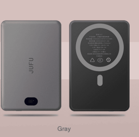 Adaptable To The Whole Scene With Magnetic Wireless Power Bank, A Savior For Travel And Office, Magnetic Charging In Seconds, Portable, Small And (Color: Grey)
