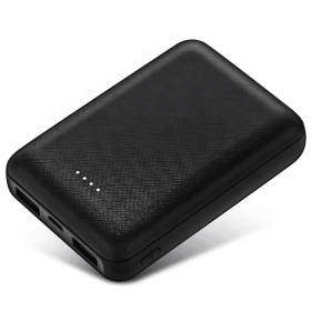 Black-White Power Bank 20000mah Charger External Portable Battery Backup For Cell Phone (Color: Black)