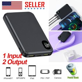 22.5W 20000mAh Portable Power Bank USB External Battery Charger For Cell Phone (Color: Black)